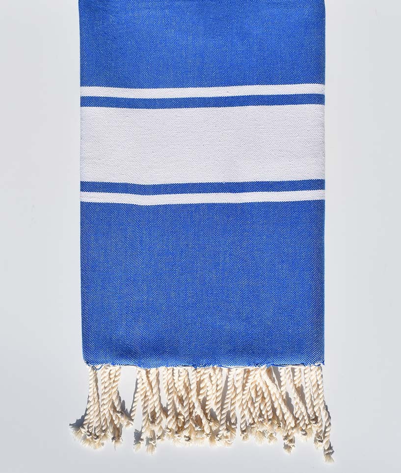 Fouta Plate bleu majorelle Fouta Tunisia - 1
