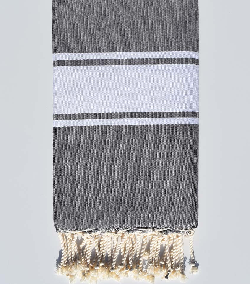 Fouta Plate gris Fouta Tunisia - 1