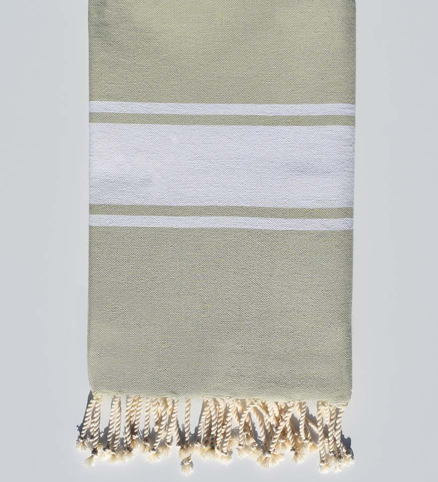 Fouta Plate vert pastel Fouta Tunisia - 1