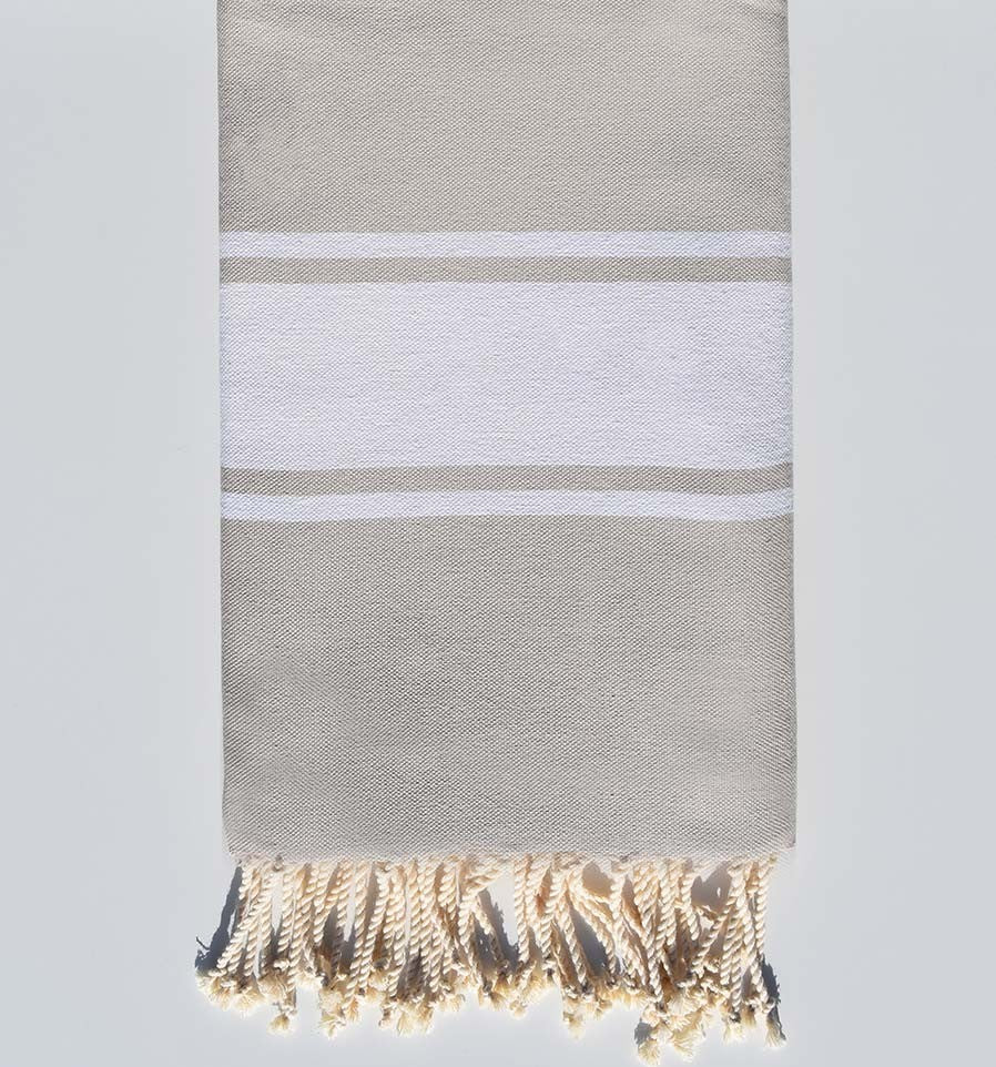 Serviette de plage Plate beige Bone  - 1