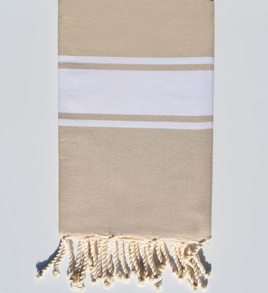 Serviette de plage Plate beige moyen  - 1