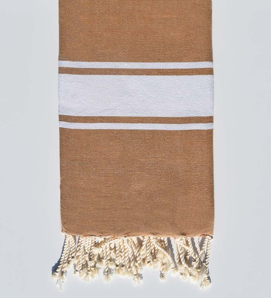 Serviette de plage Plate Café au lait  - 1