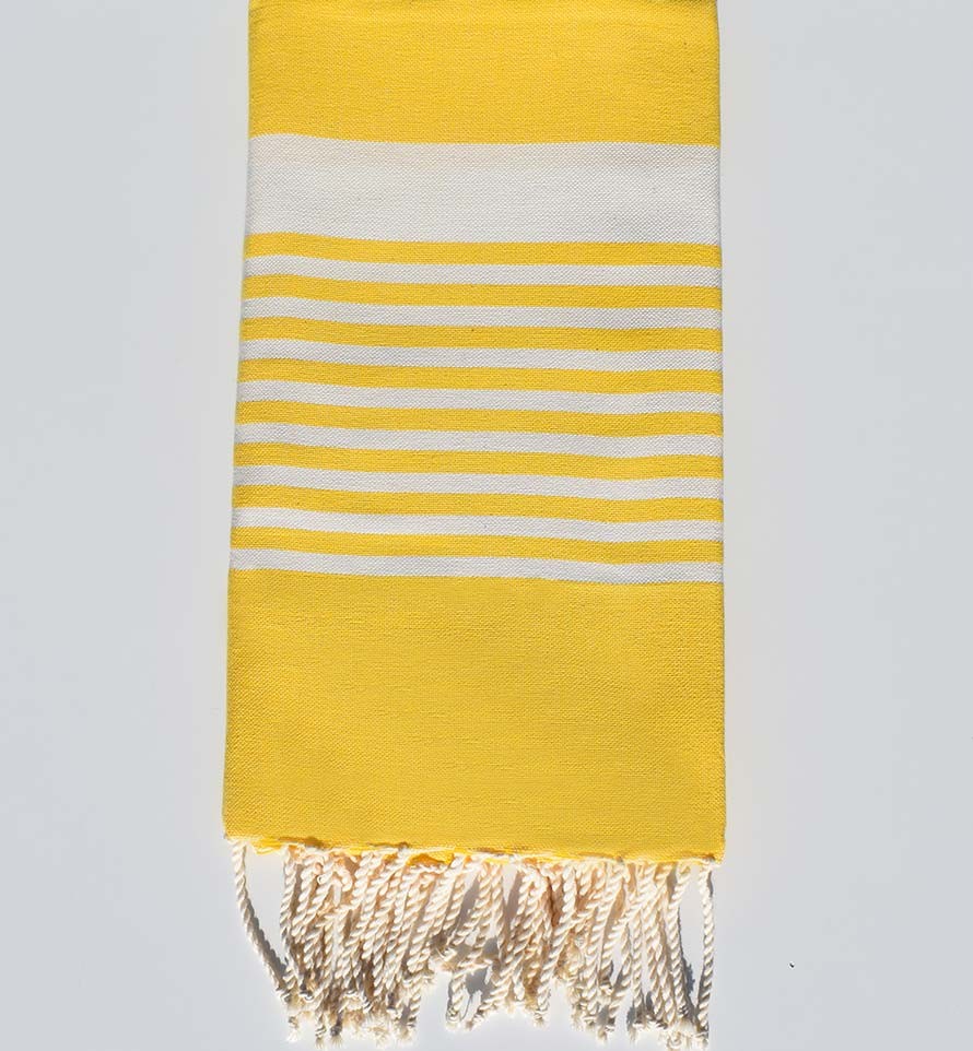 Fouta arthur jaune brillant Fouta Tunisia - 1
