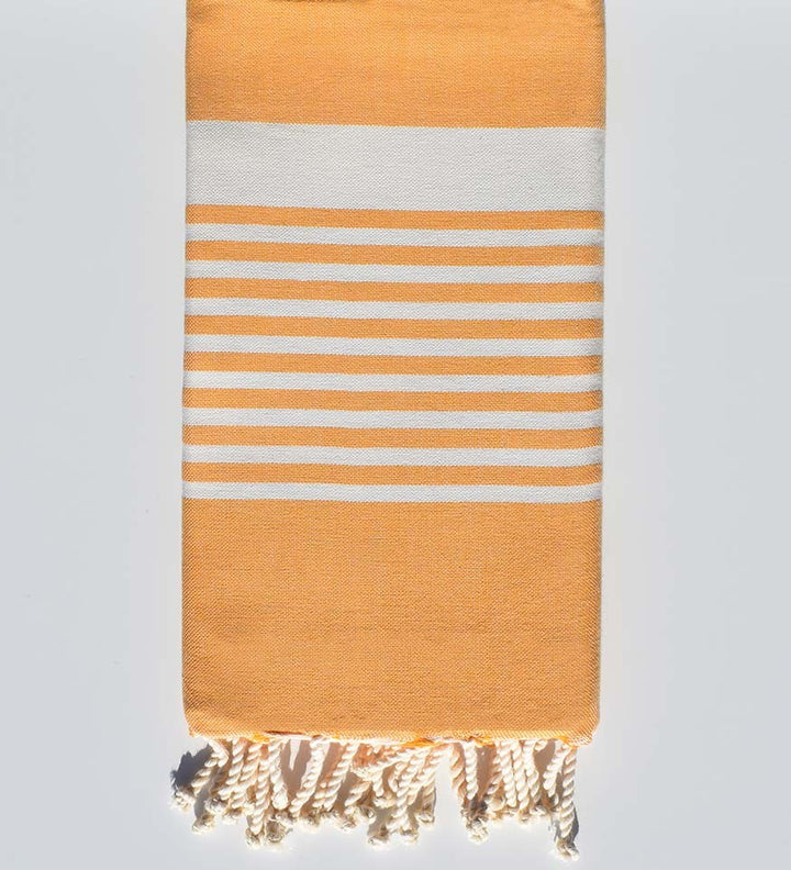 Serviette de plage arthur jaune foncé Fouta Tunisia - 3