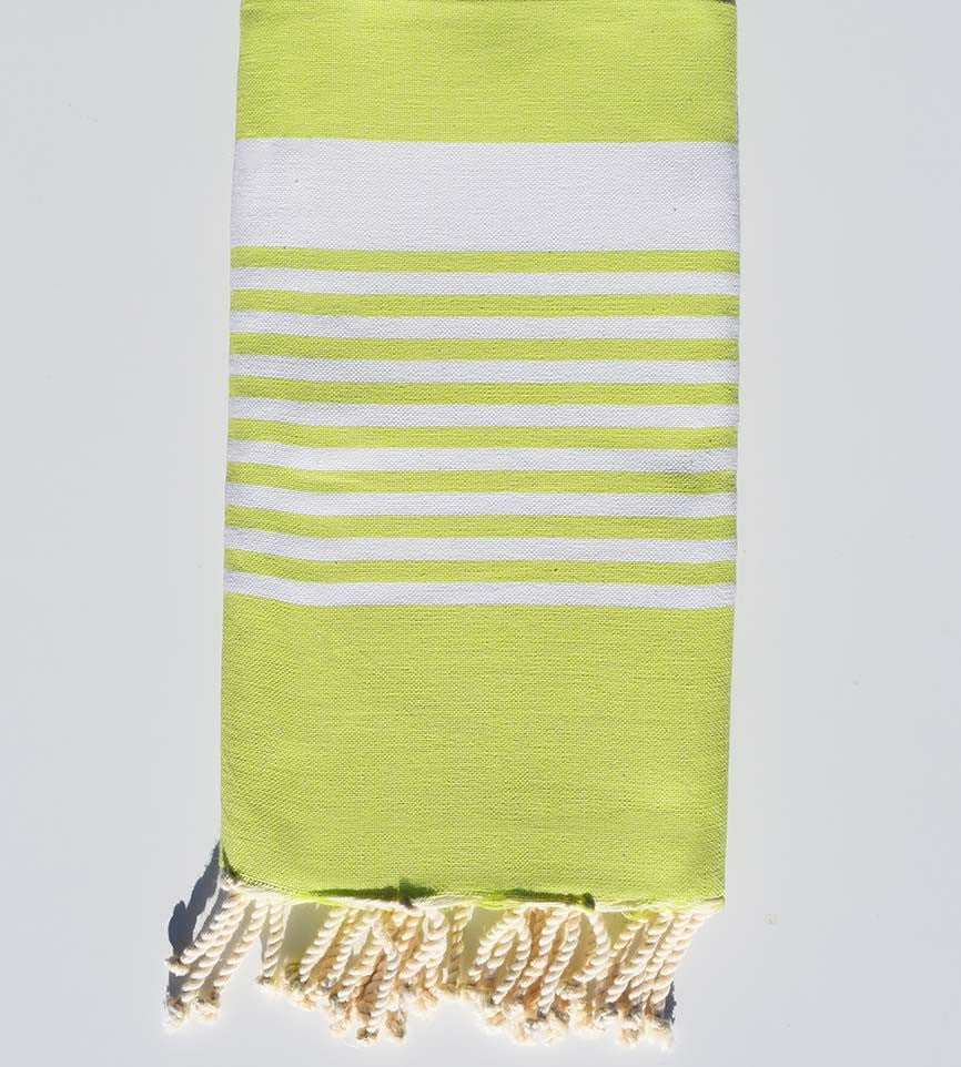 Fouta arthur vert lime Fouta Tunisia - 1
