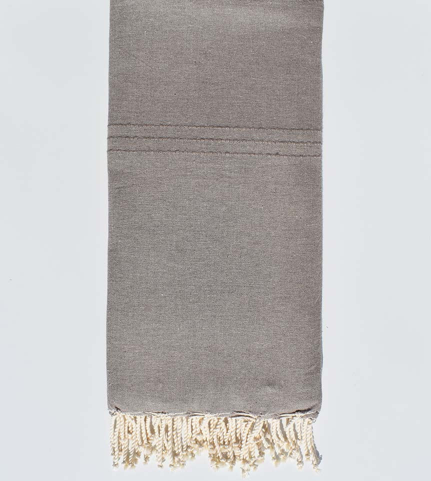 Jeté taupe Fouta Tunisia - 1