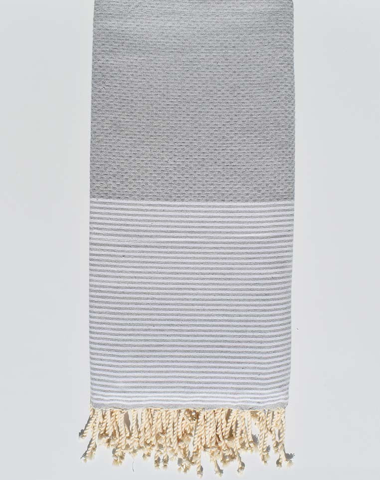 Jeté gris bis clair  - 1