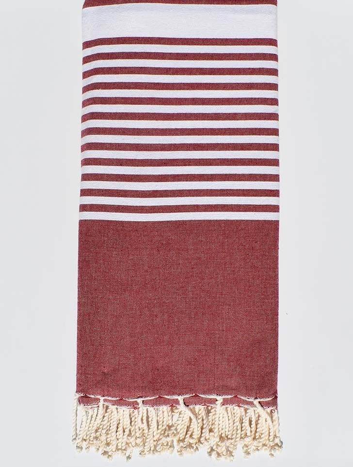 Jeté grenat Fouta Tunisia - 2