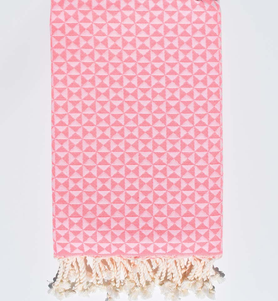Fouta papillon rose fluo Fouta Tunisia - 2