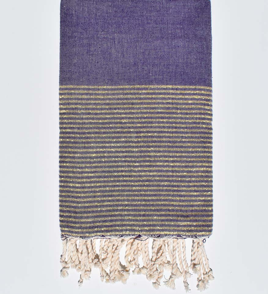 fouta plate lurex violet  - 1