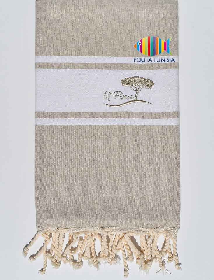 Fouta plate avec broderie Fouta Tunisia - 3