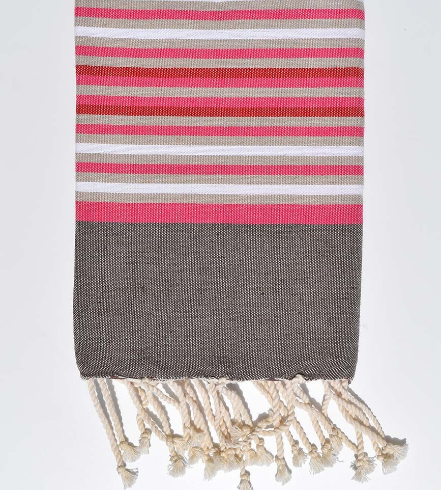 Fouta enfant taupe  - 1