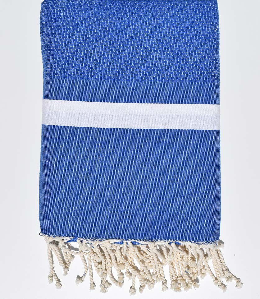 Jeté couple bleu klein Fouta Tunisia - 1