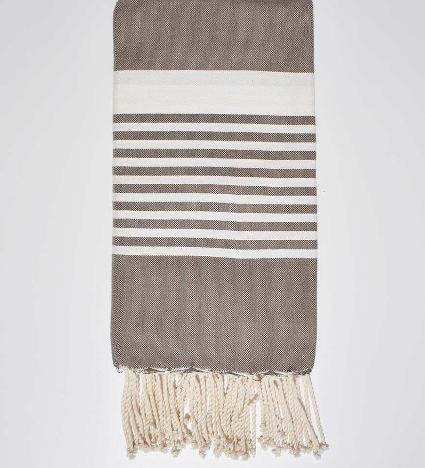 Serviette de plage Arthur couleur bureau Fouta Tunisia - 1