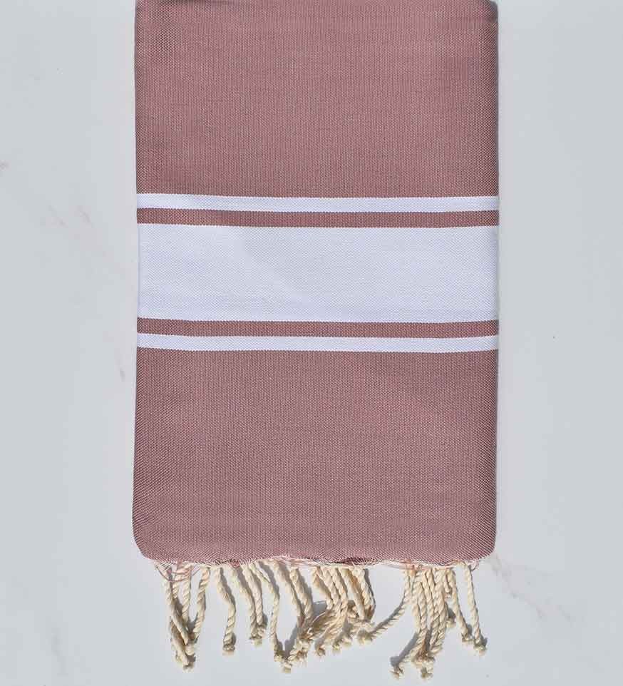 Fouta Plate rose lilas Fouta Tunisia - 1