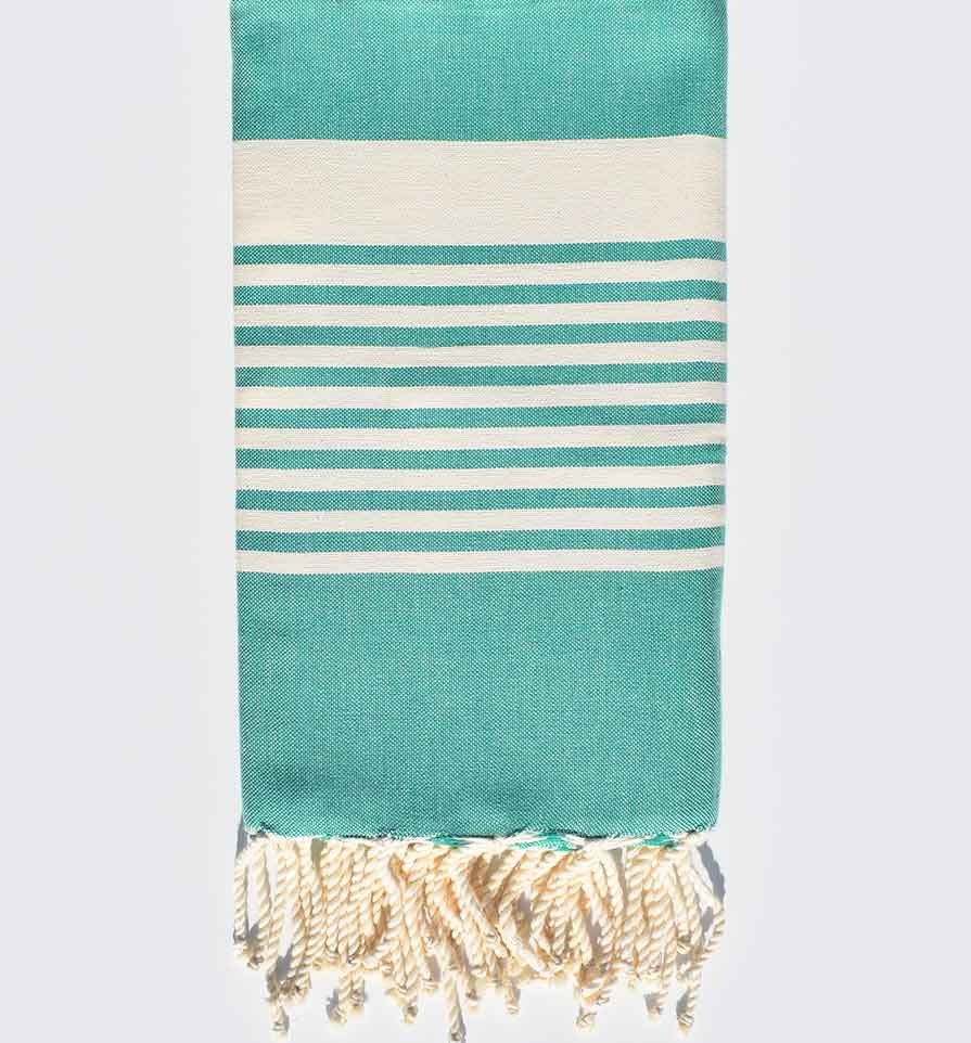 Fouta arthur vert moyen clair Fouta Tunisia - 1