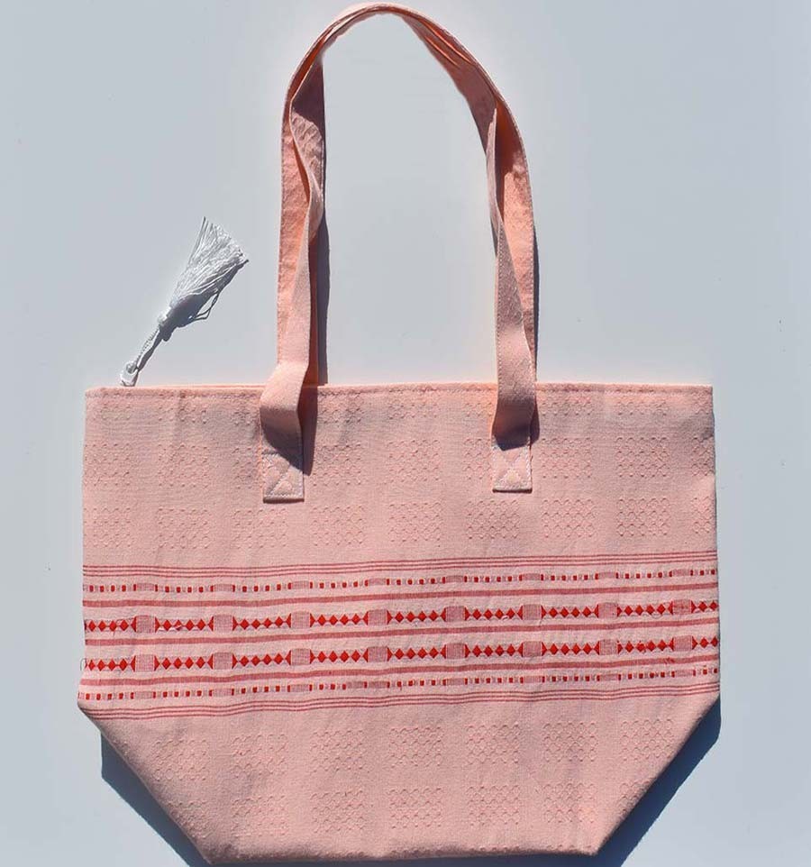 Sac de plage fouta thalasso capucine Fouta Tunisia - 2