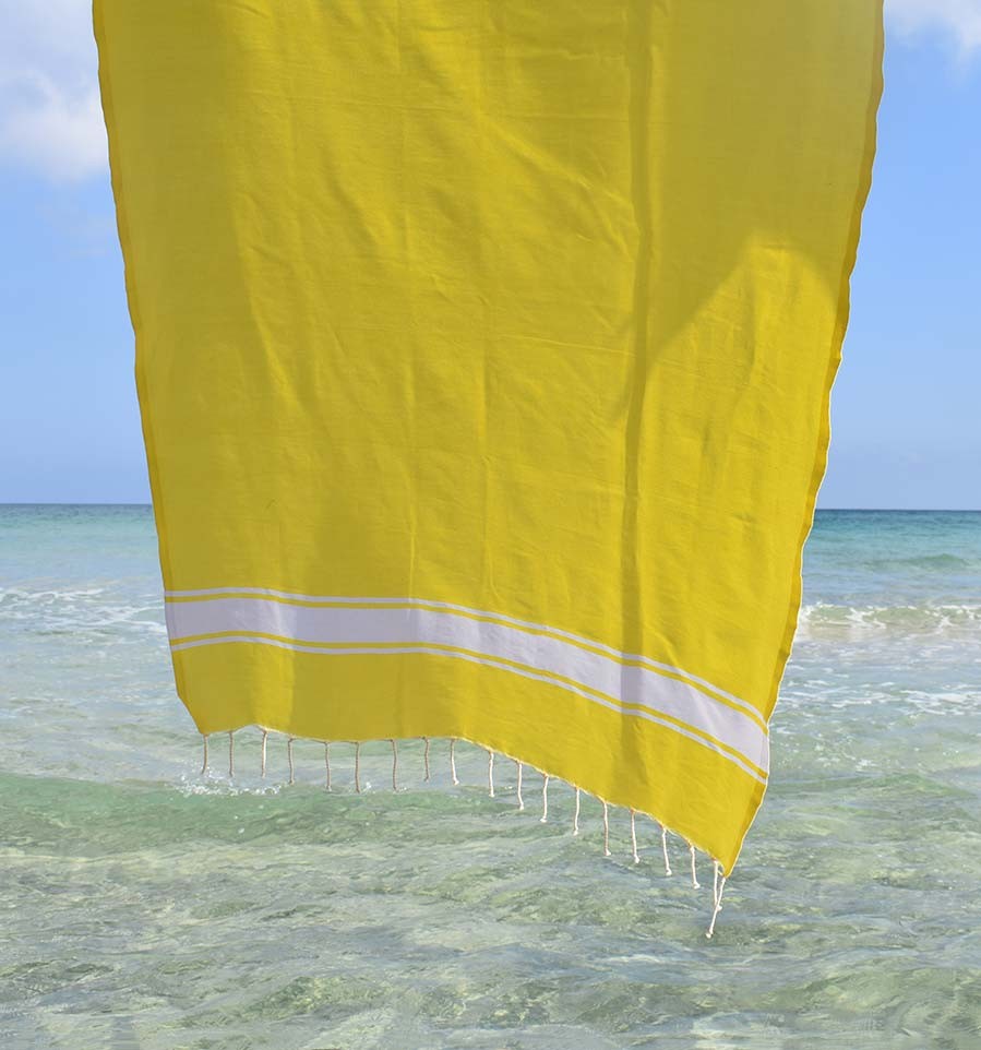 Fouta Plate jaune Fouta Tunisia - 4
