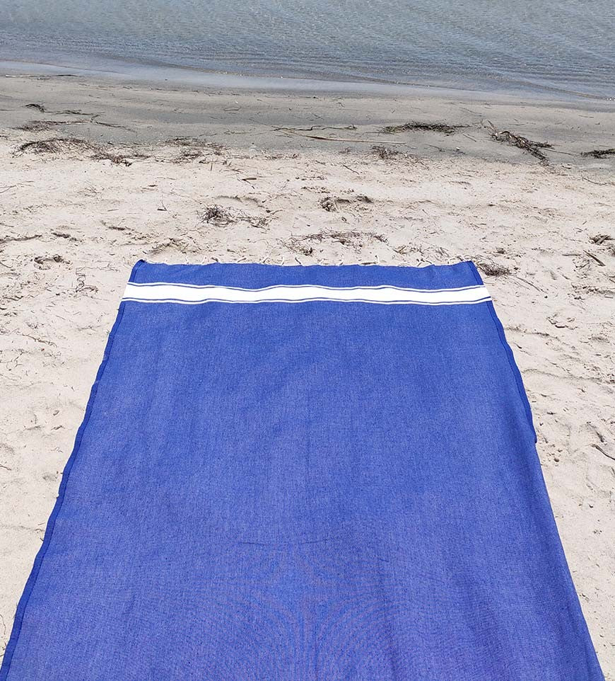 Fouta Plate Lapis lazuli Fouta Tunisia - 2