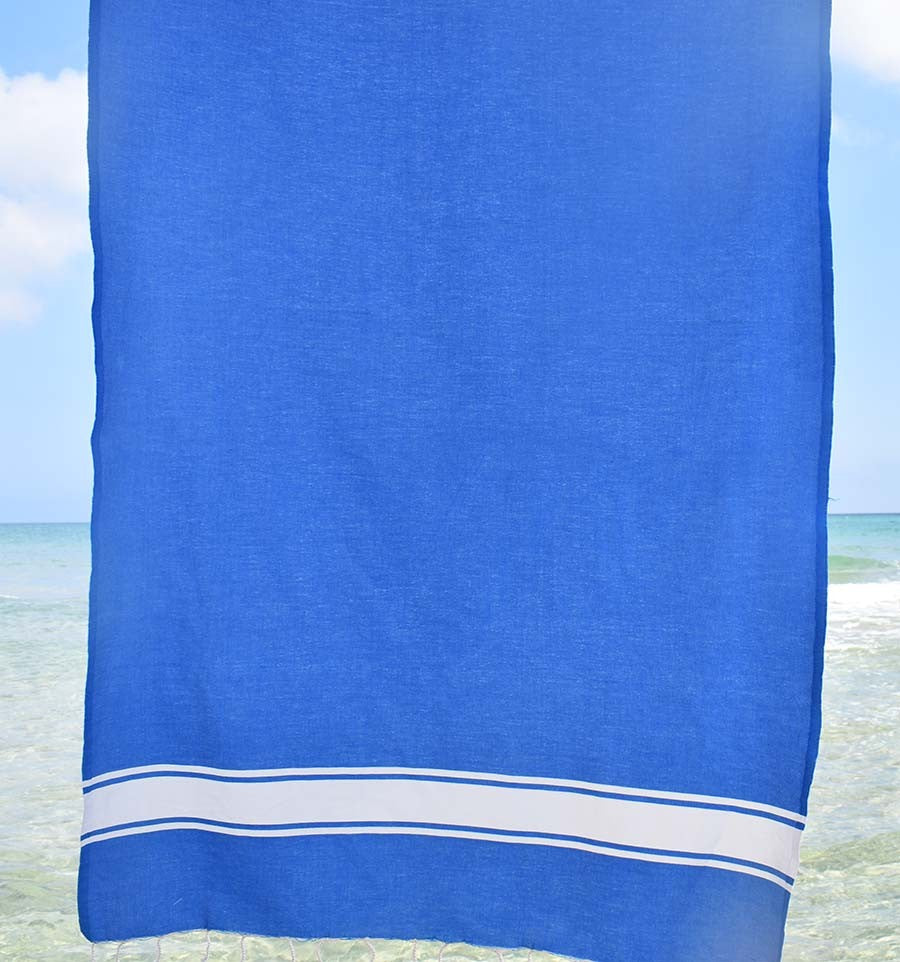 Fouta Plate bleu Fouta Tunisia - 3