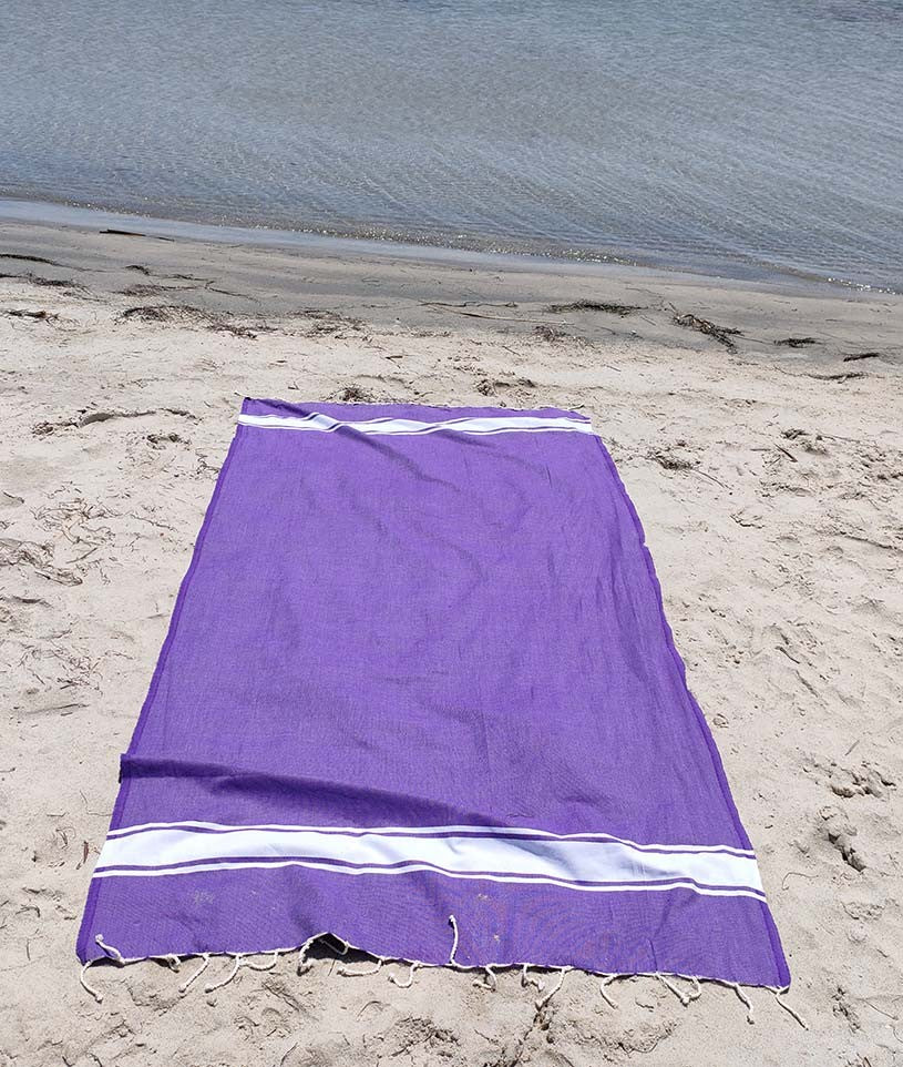 Fouta plate violet améthyste Fouta Tunisia - 1