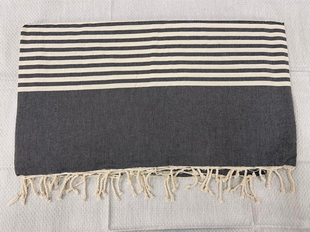 Jeté gris noir 2.3m*2.8m  - 1