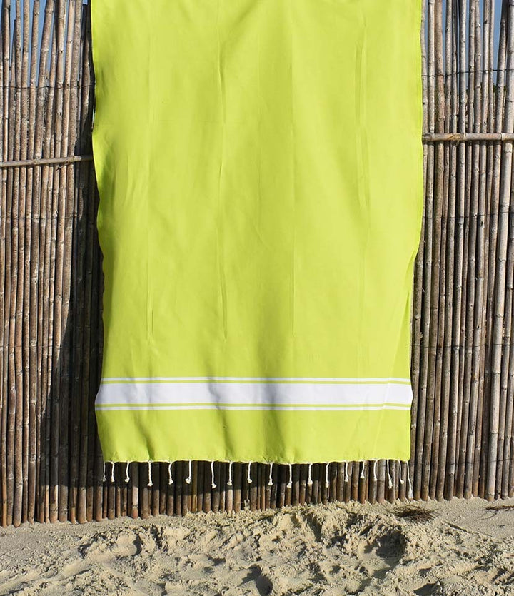 Fouta plate vert chartreuse Fouta Tunisia - 4