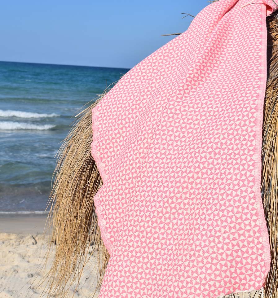 Fouta papillon rose bébé Fouta Tunisia - 1