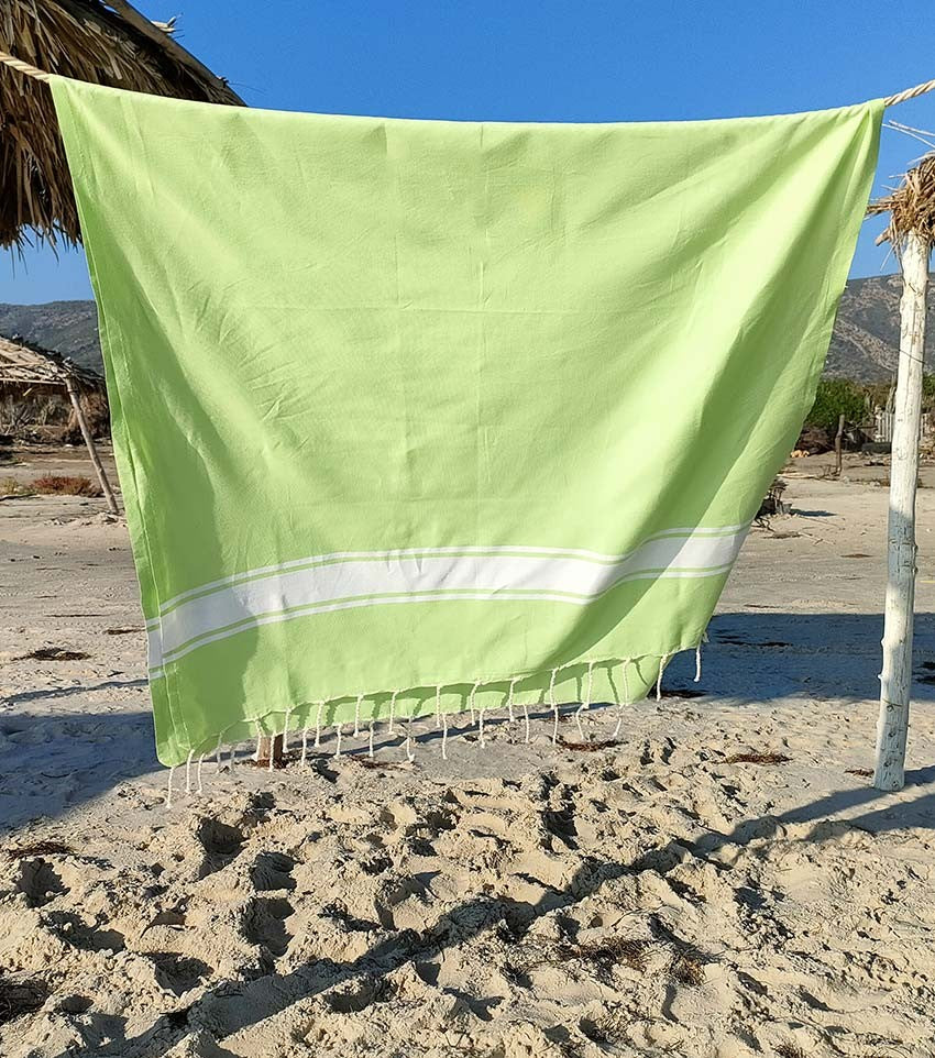 Fouta plate vert prairie Fouta Tunisia - 1