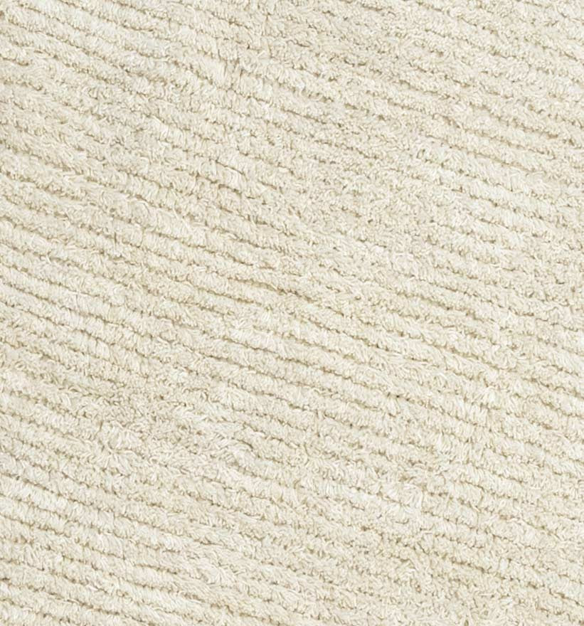 Tapis berbère en pure laine couleur écru Fouta Tunisia - 2