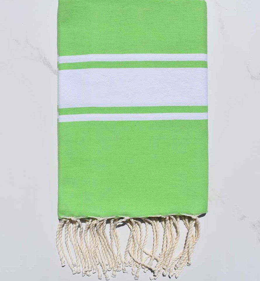 Fouta Plate vert clair Fouta Tunisia - 1