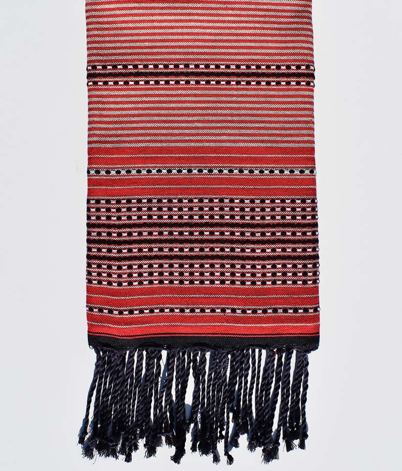 Fouta arabesque rouge feu Fouta Tunisia - 1