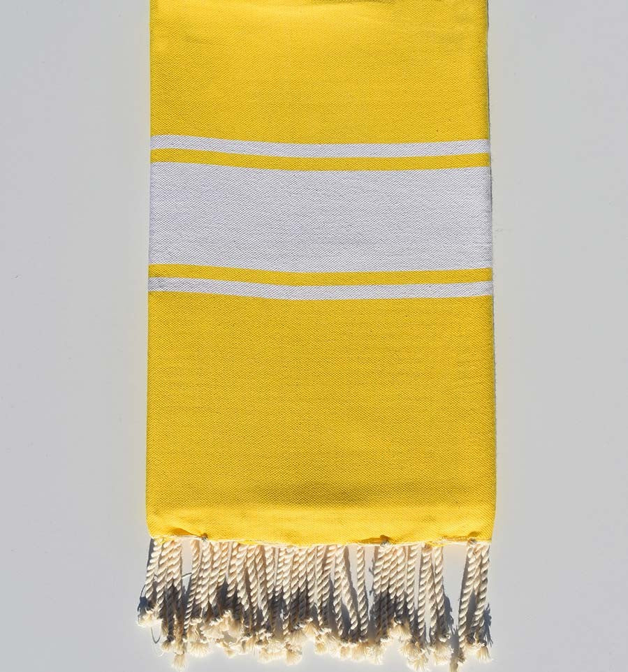Fouta Plate jaune ambre Fouta Tunisia - 1