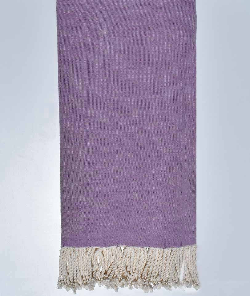 Jeté flammé violet lilas 270*200cm Fouta Tunisia - 1
