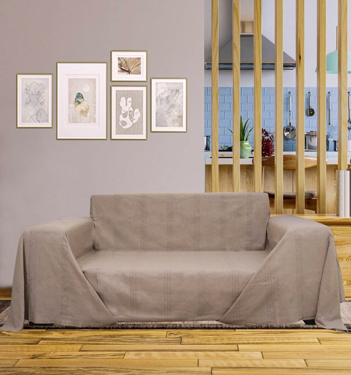 Jeté de lit couleur sépia Fouta Tunisia - 1