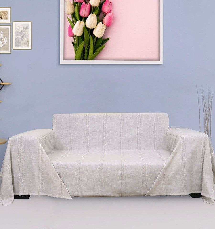 Jeté Blanc crème 200*300 Fouta Tunisia - 2