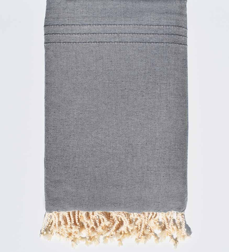 Jeté de lit gris horizon Fouta Tunisia - 2