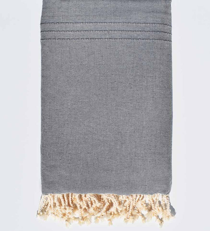 Jeté de lit gris horizon Fouta Tunisia - 2