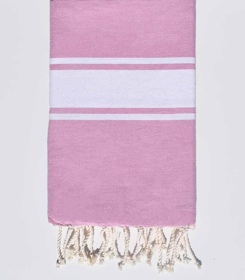 Fouta plate rose lilas Fouta Tunisia - 1