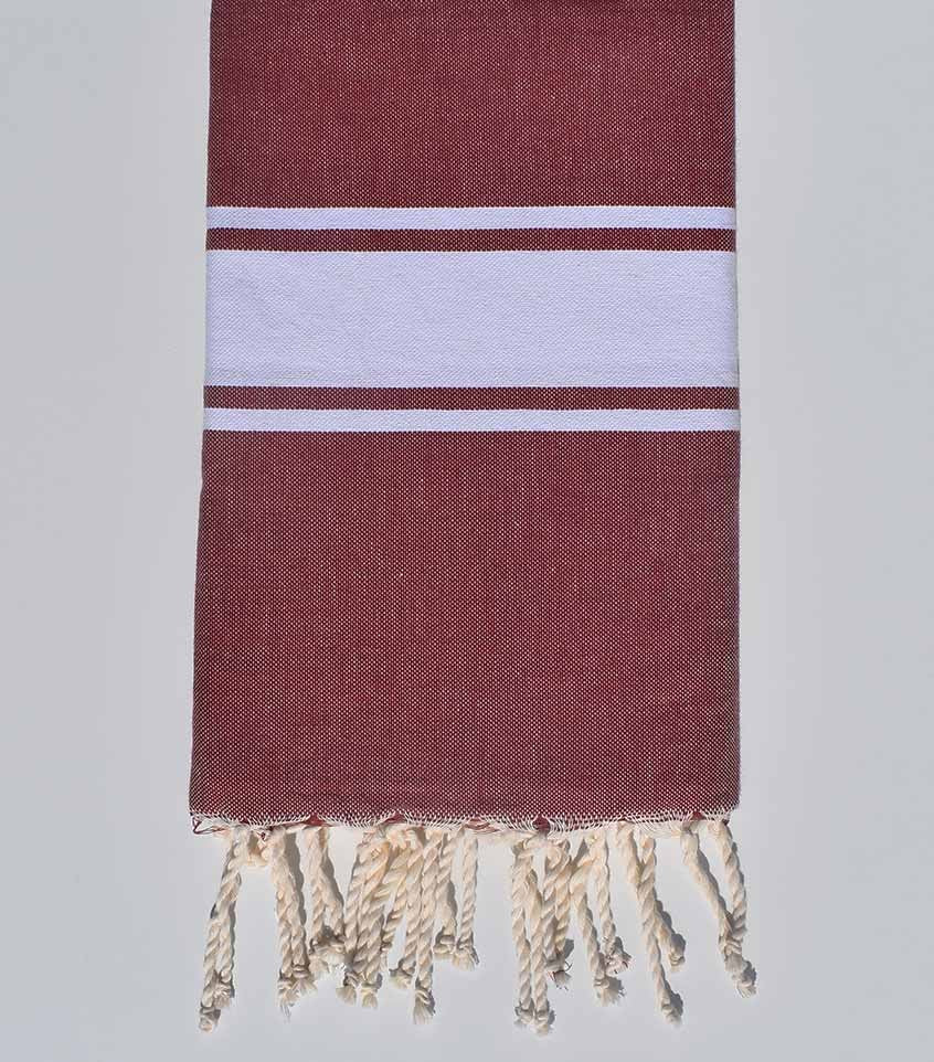 Fouta Plate amarante Fouta Tunisia - 1