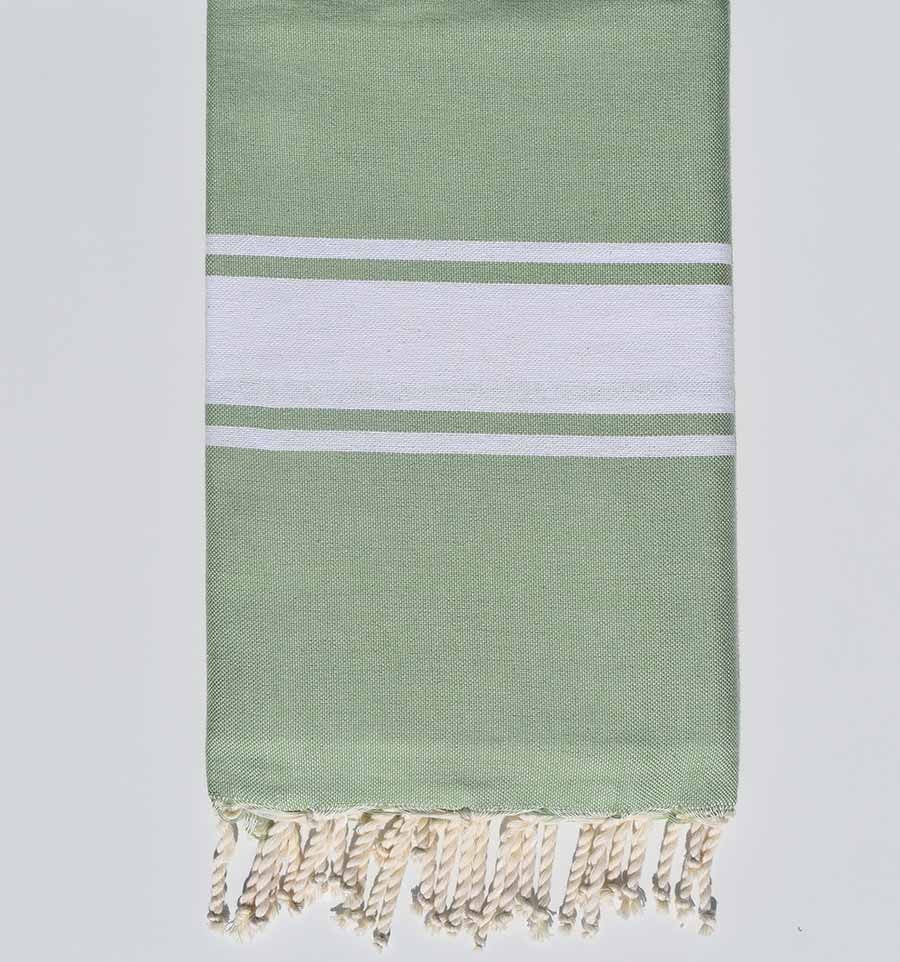 Fouta Plate vert amande Fouta Tunisia - 1