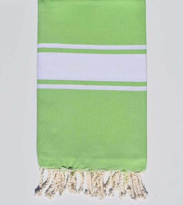 Fouta Plate vert lime Fouta Tunisia - 2