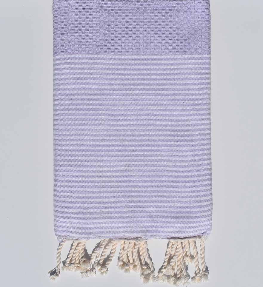 FOUTA NID D'ABEILLE Parme clair Fouta Tunisia - 1