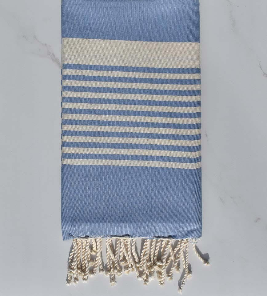 Fouta arthur bleu horizon Fouta Tunisia - 1