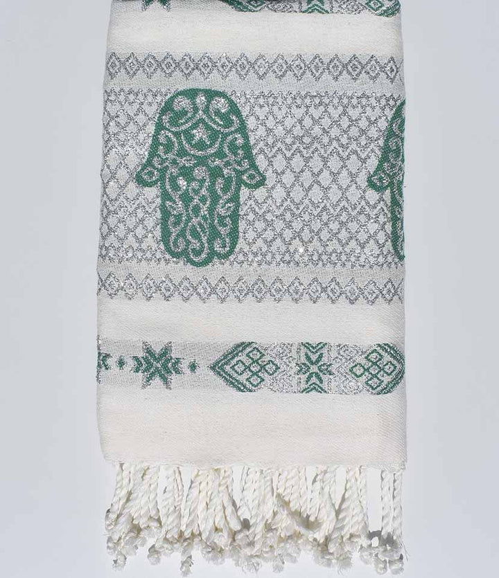 Fouta khomsa vert Fouta Tunisia - 2