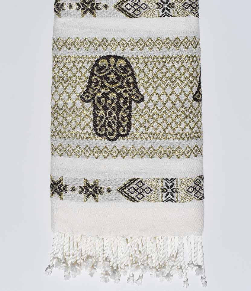 Fouta Khomsa marron Fouta Tunisia - 1