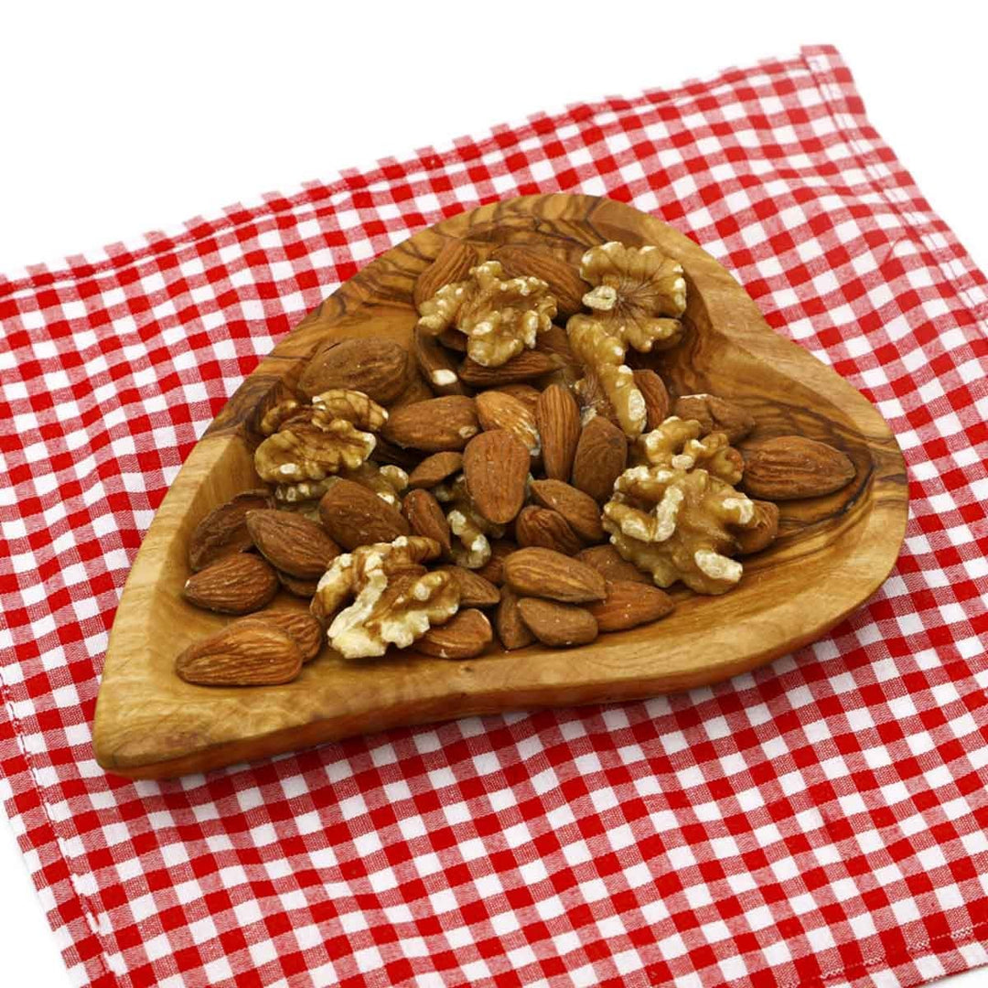 Assiette ravier cœur en bois d'olivier  - 2