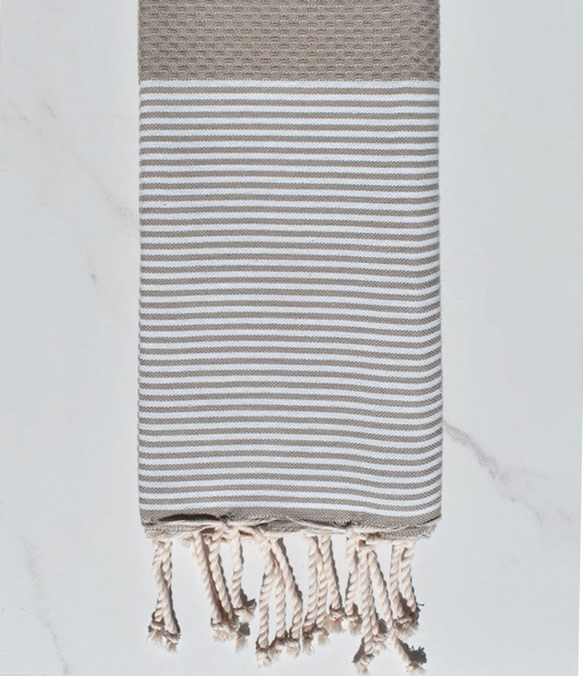 Enfant Nid d'abeille taupe Fouta Tunisia - 1