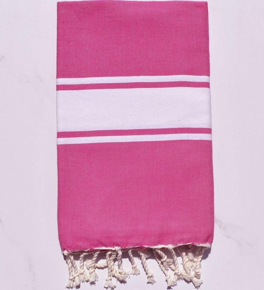 Fouta Plate Framboise rose Fouta Tunisia - 1