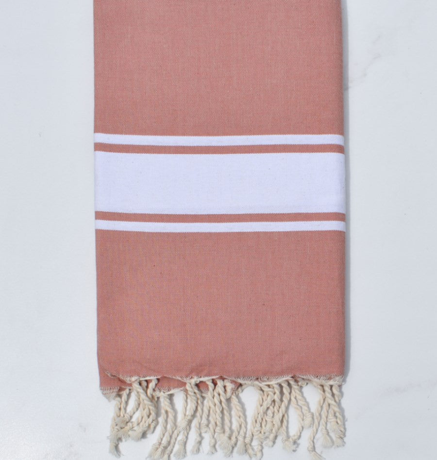 Fouta plate rose balais Fouta Tunisia - 1